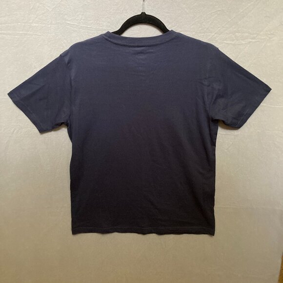 Tommy Hilfiger Tee Size Youth Large 16/18 Navy Blue Graphic Print Tagless - Picture 3 of 3